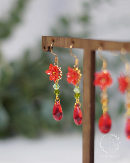 Poinsettia Dangles