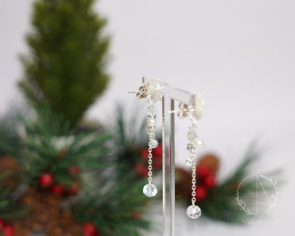 Snowy Poinsettia Dangles