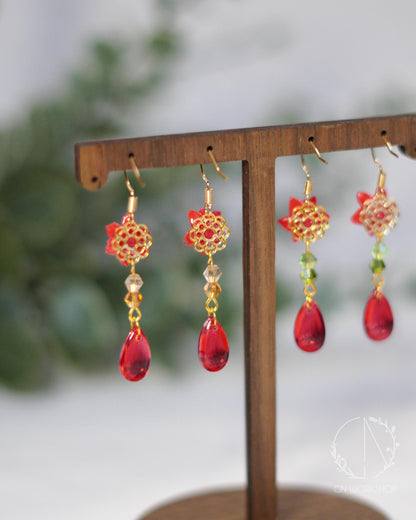 Poinsettia Dangles