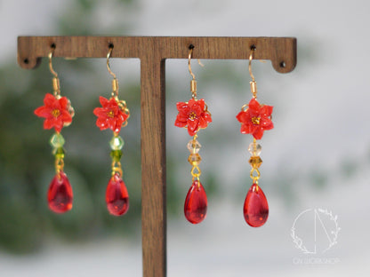Poinsettia Dangles