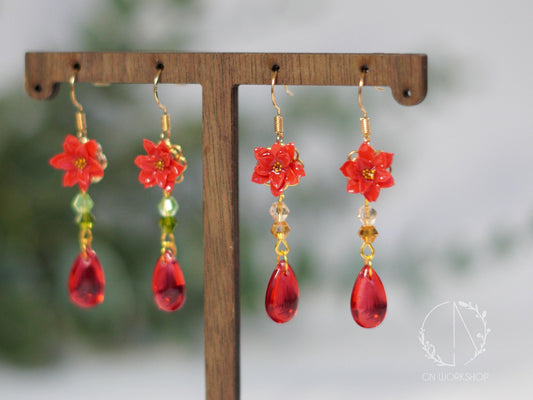 Poinsettia Dangles
