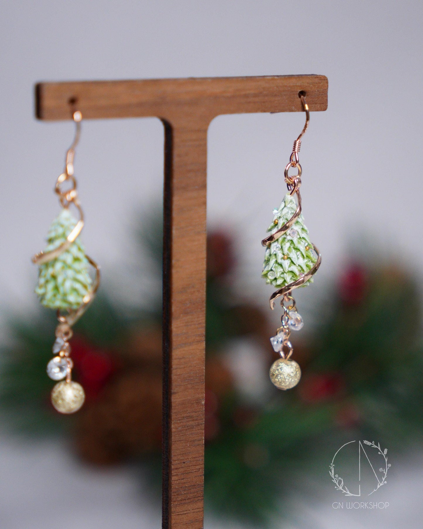 Frosted Tree Dangles