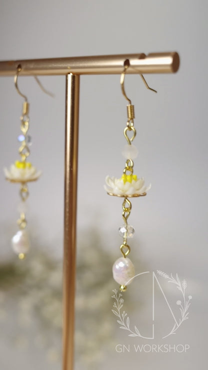 Moonlit Lily Dangles - July Birth Flowers